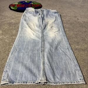 BLUE EXPRESS ACID WASHED BAGGY JEANS